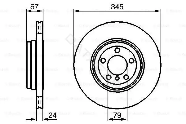Тормозные диски BOSCH 0986479005