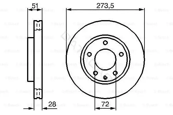Тормозные диски BOSCH 0986479016