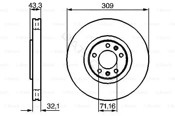 Тормозные диски BOSCH 0986479027
