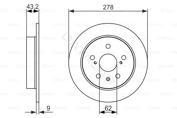 Тормозные диски BOSCH 0986479047