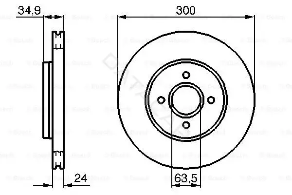 Тормозные диски BOSCH 0986479048