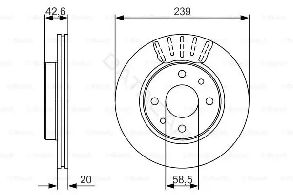 Тормозные диски BOSCH 0986479082