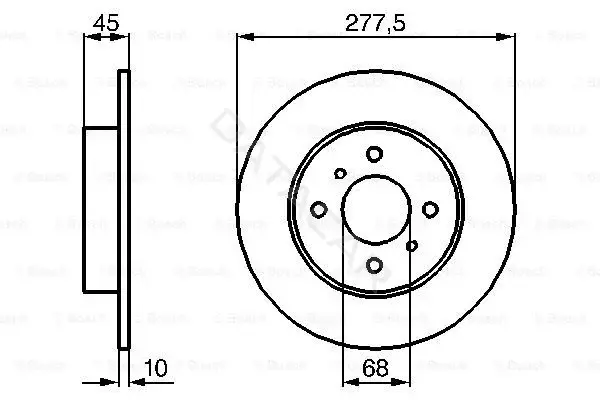 Тормозные диски BOSCH 0986479105