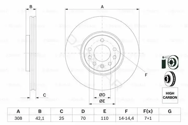 Тормозные диски BOSCH 0986479113