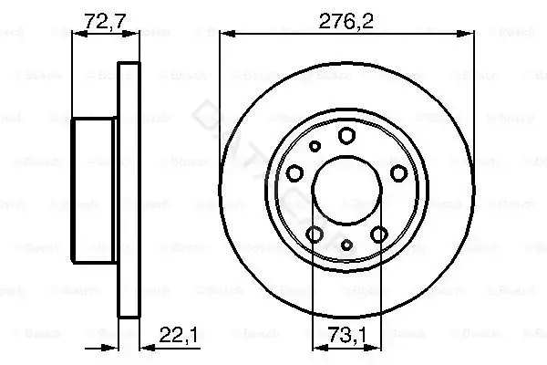 Тормозные диски BOSCH 0986479162
