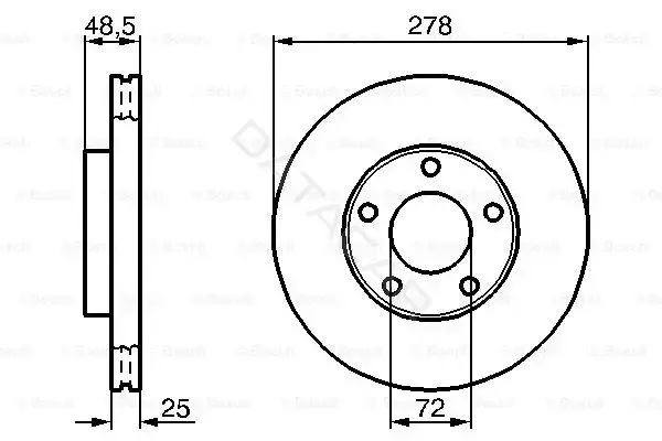 Тормозные диски BOSCH 0986479179