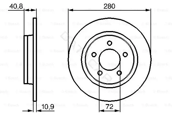 Тормозные диски BOSCH 0986479181