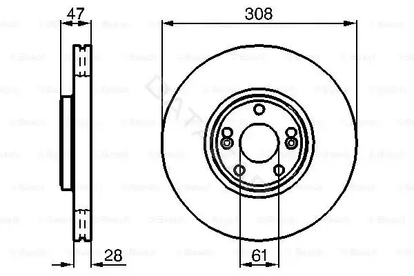 Тормозные диски BOSCH 0986479199