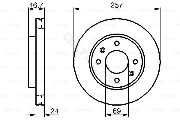 Тормозные диски BOSCH 0986479207