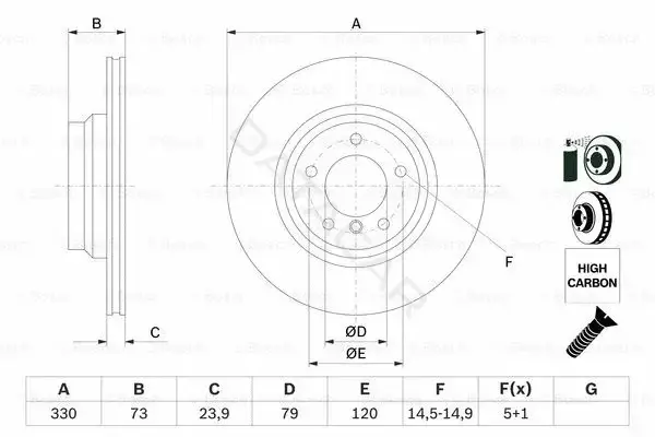 Тормозные диски BOSCH 0986479215