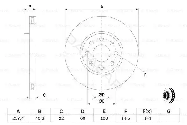Тормозные диски BOSCH 0986479223