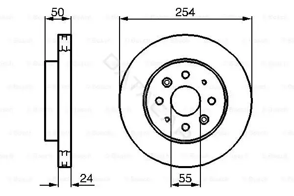 Тормозные диски BOSCH 0986479231