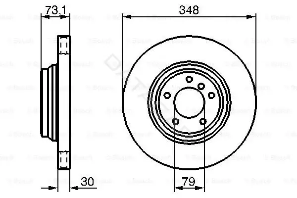 Тормозные диски BOSCH 0986479265