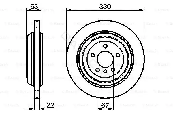 Тормозные диски BOSCH 0986479285