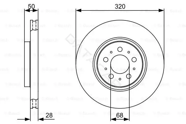 Тормозные диски BOSCH 0986479321
