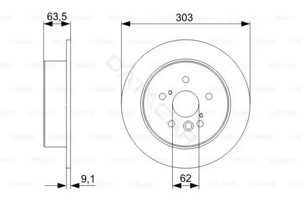 Тормозные диски BOSCH 0986479338
