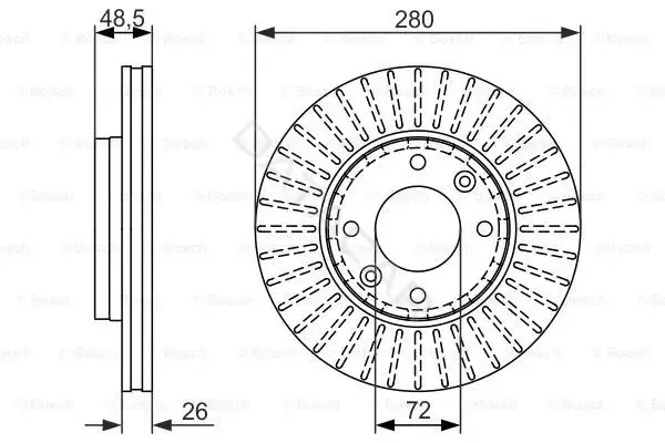 Тормозные диски BOSCH 0986479353