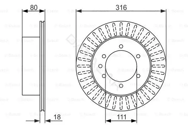 Тормозные диски BOSCH 0986479385