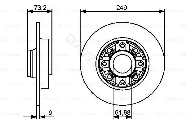 Тормозные диски BOSCH 0986479388