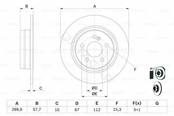 Тормозные диски BOSCH 0986479410