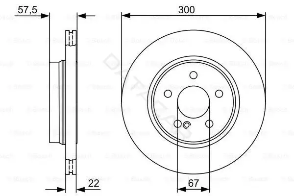 Тормозные диски BOSCH 0986479411