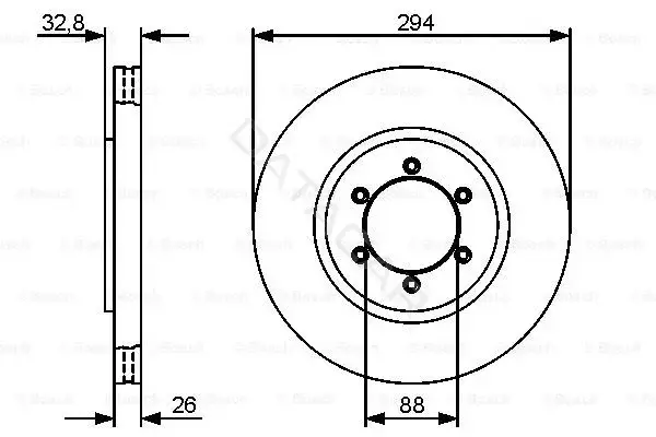 Тормозные диски BOSCH 0986479416