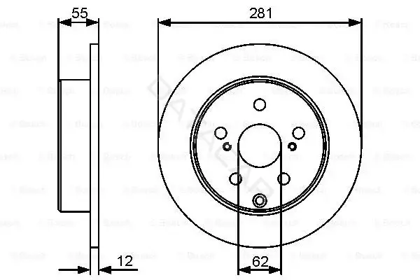 Тормозные диски BOSCH 0986479419