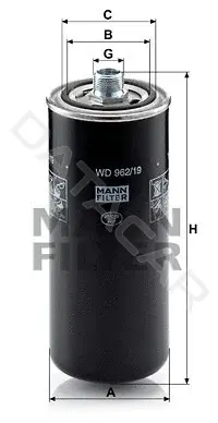 Фильтр масляный акпп MANN WD962/19