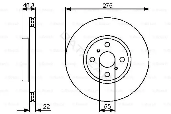 Тормозные диски BOSCH 0986479431