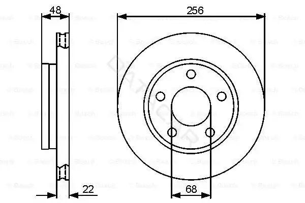 Тормозные диски BOSCH 0986479463