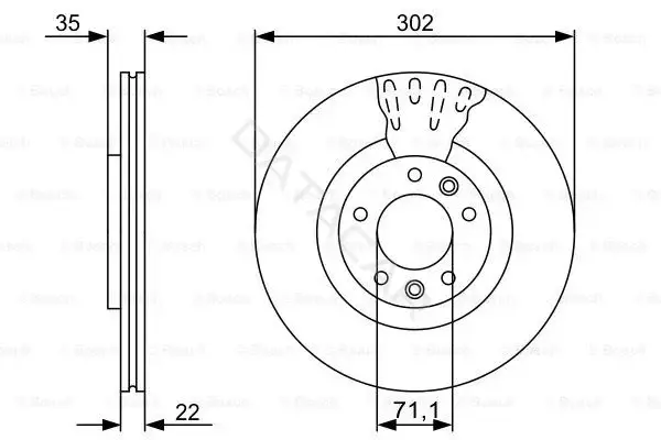 Тормозные диски BOSCH 0986479500