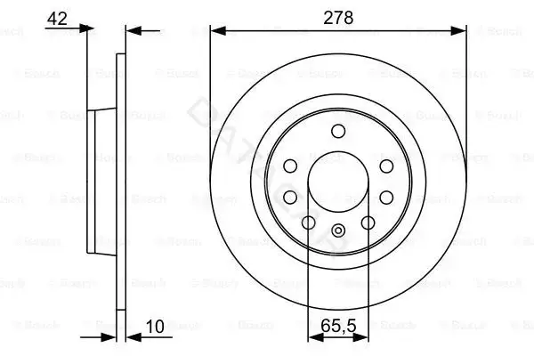 Тормозные диски BOSCH 0986479515