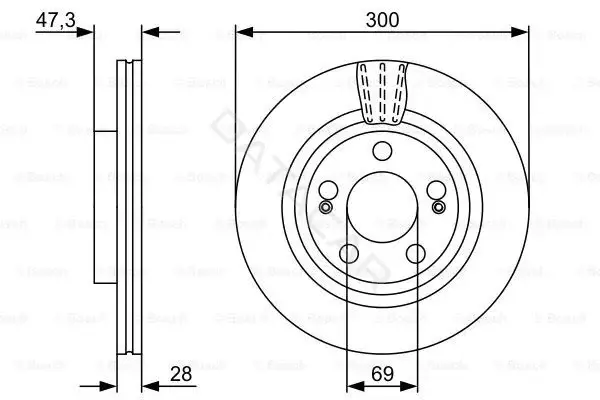 Тормозные диски BOSCH 0986479537