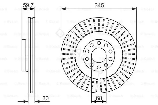 Тормозные диски BOSCH 0986479589