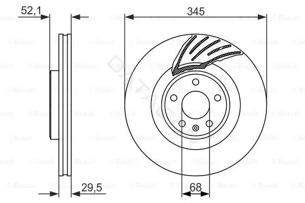 Тормозные диски BOSCH 0986479590