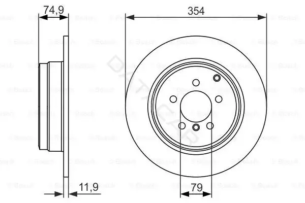 Тормозные диски BOSCH 0986479612