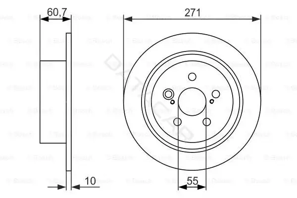Тормозные диски BOSCH 0986479613