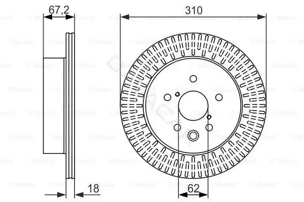 Тормозные диски BOSCH 0986479615