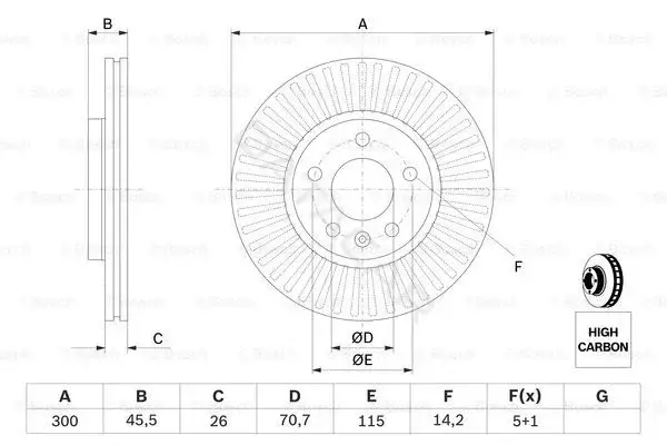 Тормозные диски BOSCH 0986479644