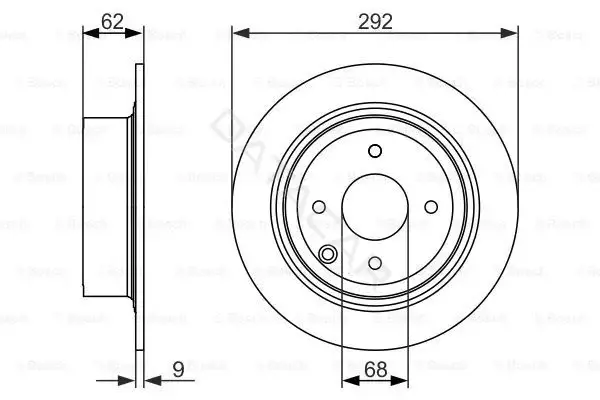 Тормозные диски BOSCH 0986479742