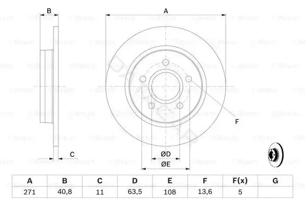 Тормозные диски BOSCH 0986479763