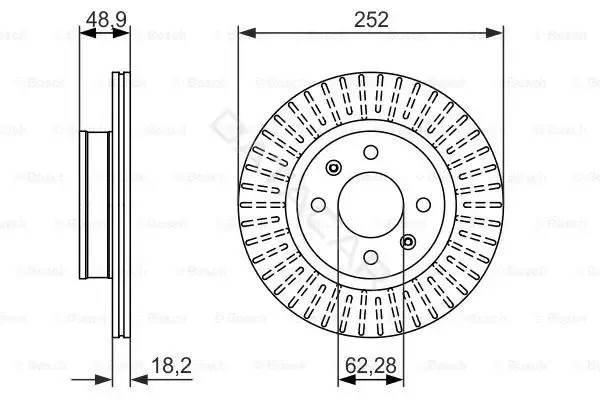 Тормозные диски BOSCH 0986479770