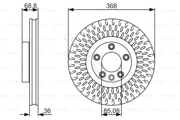 Тормозные диски BOSCH 0986479A33
