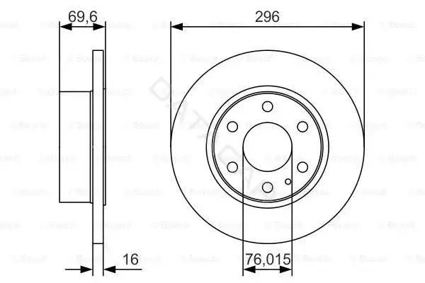 Тормозные диски BOSCH 0986479A51