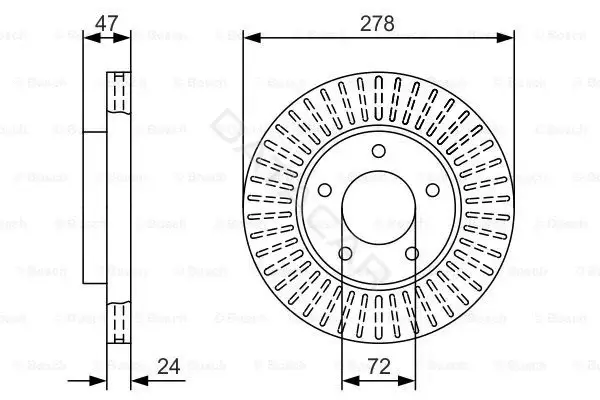 Тормозные диски BOSCH 0986479A52