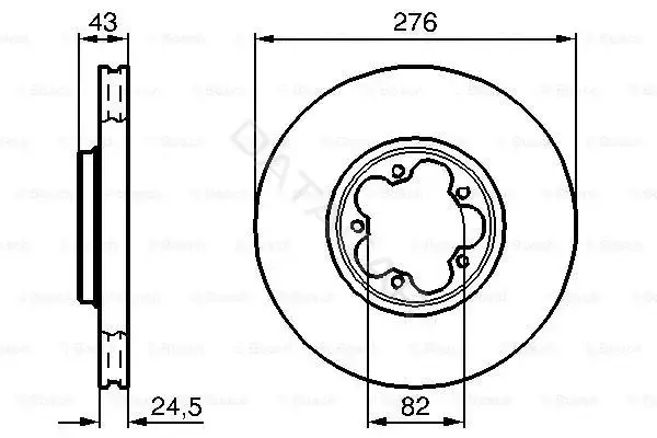 Тормозные диски BOSCH 0986479B28