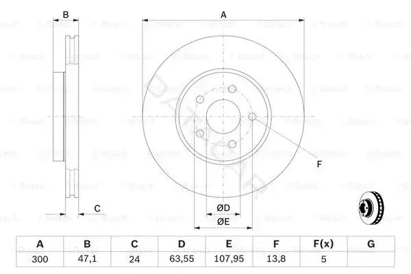 Тормозные диски BOSCH 0986479B44
