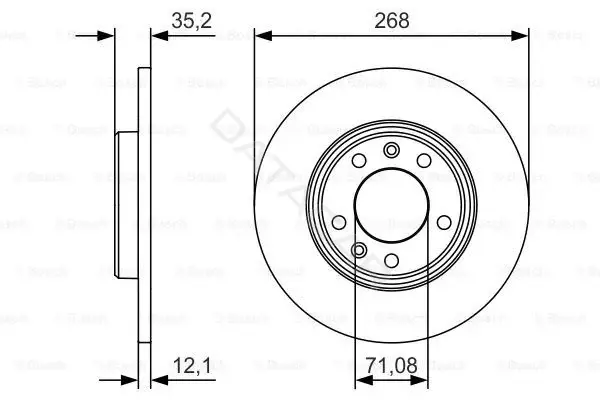 Тормозные диски BOSCH 0986479C24