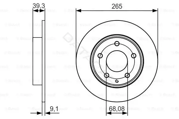 Тормозные диски BOSCH 0986479C26