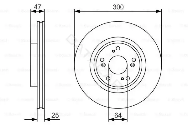 Тормозные диски BOSCH 0986479R24